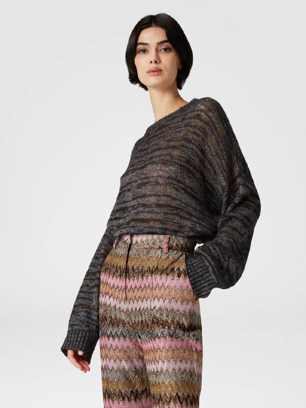 Missoni Pullover girocollo in viscosa, alpaca e lana Hotsell