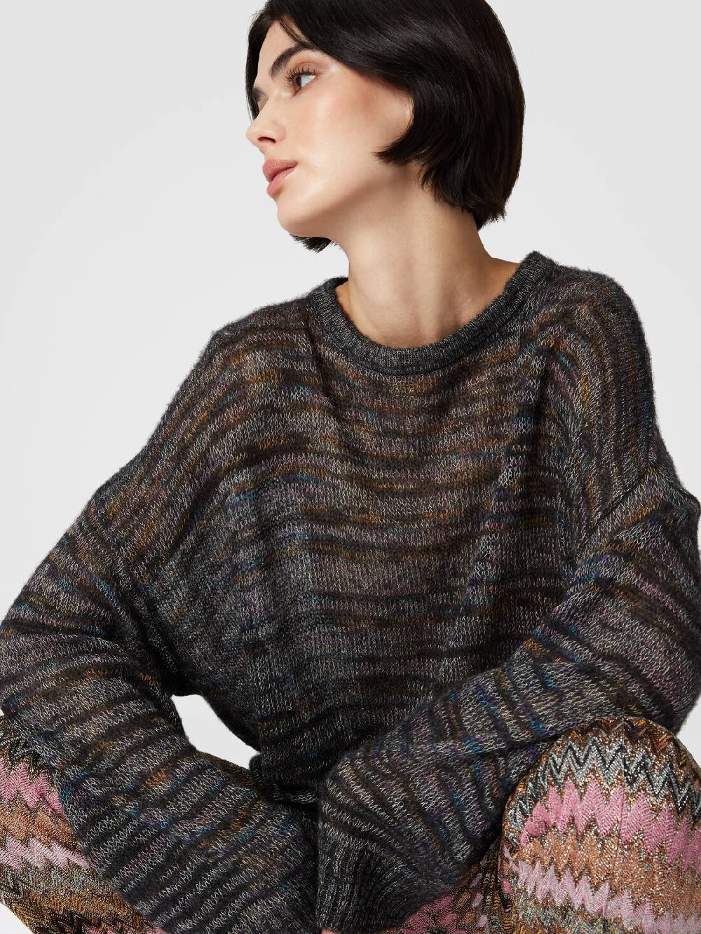 Missoni Pullover girocollo in viscosa, alpaca e lana Hotsell