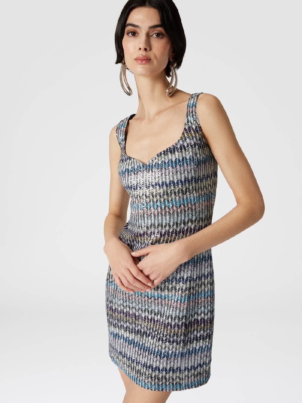 Missoni Mini-abitoin maglia lamé con scollatura a cuore Vendita Calda