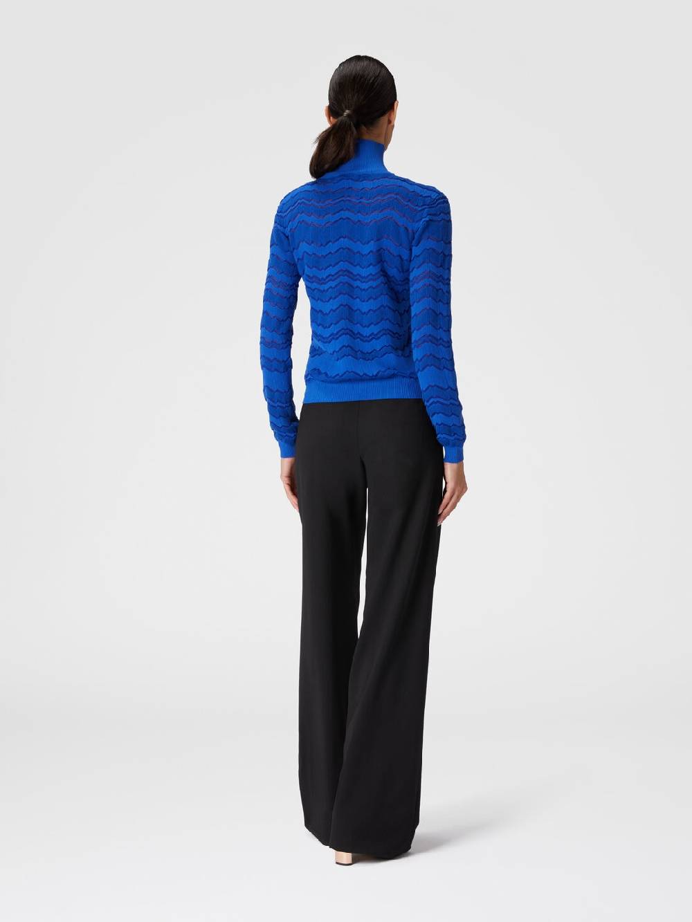 Missoni Lupetto in viscosa e lana con zig zag tono su tono Moda