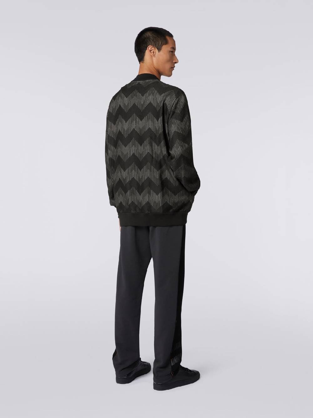 Missoni Bomber in misto cotone zig zag in collaborazione con Mike Maignan Prezzo di fabbrica