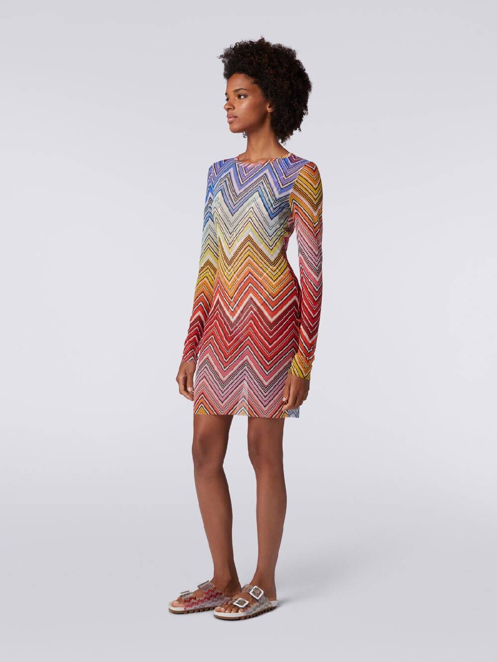 Missoni Abito mare in tulle stampa zig zag Grande vendita
