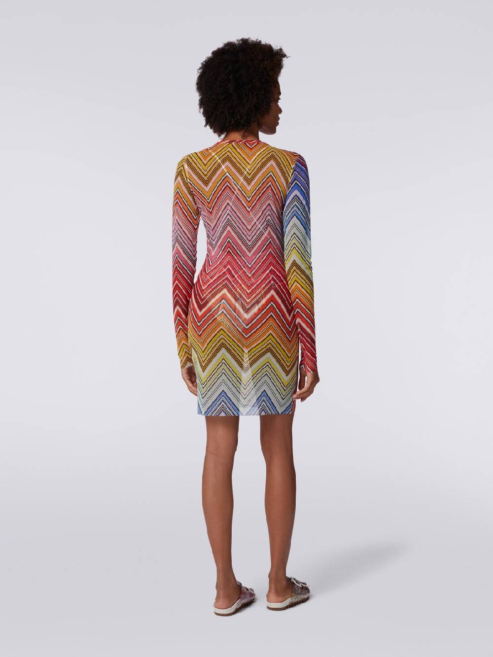 Missoni Abito mare in tulle stampa zig zag Grande vendita