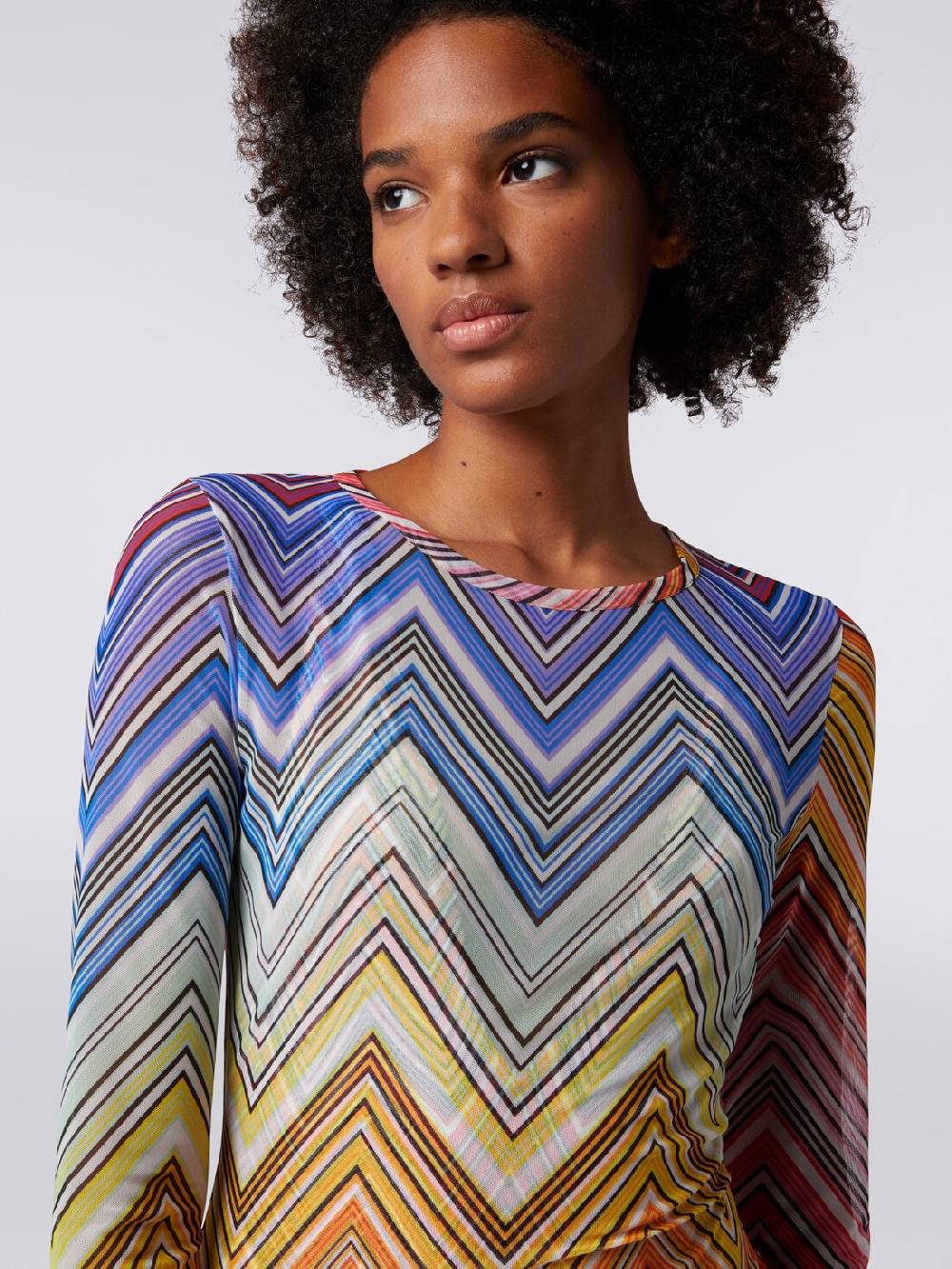 Missoni Abito mare in tulle stampa zig zag Grande vendita