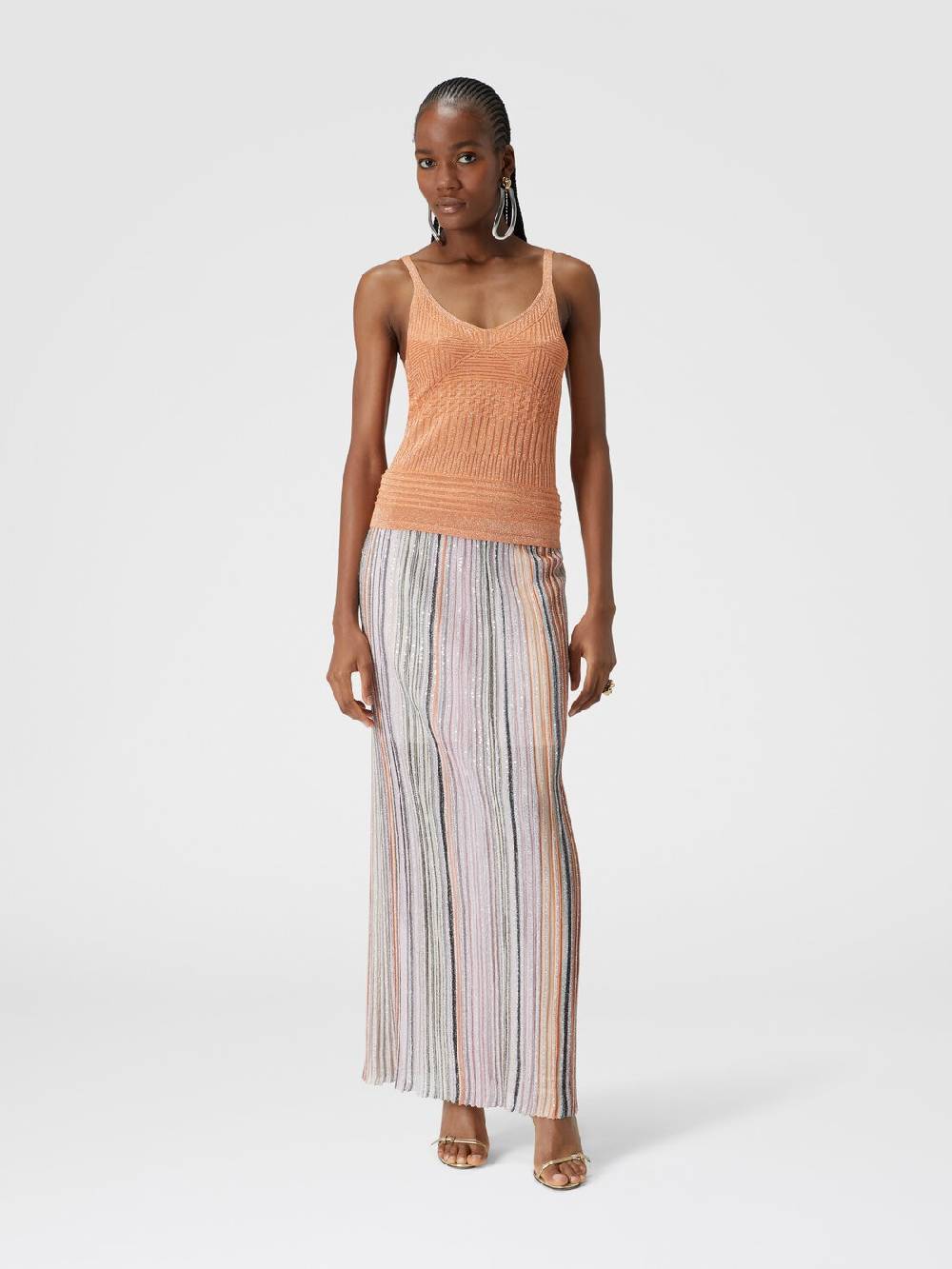 Missoni Canottiera in viscosa multilavorazione lamé Vendite stagionali