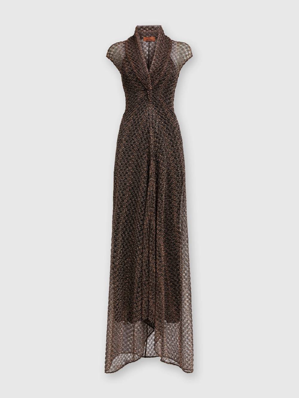 Missoni Abito lungo in pizzo lamé con scollatura torchon Black Friday