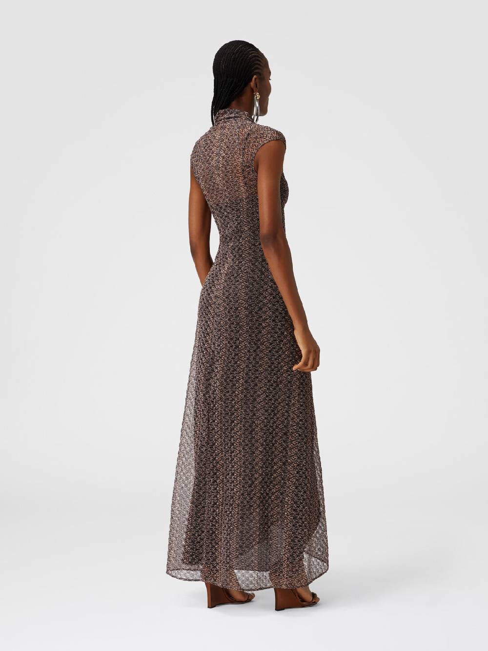 Missoni Abito lungo in pizzo lamé con scollatura torchon Black Friday