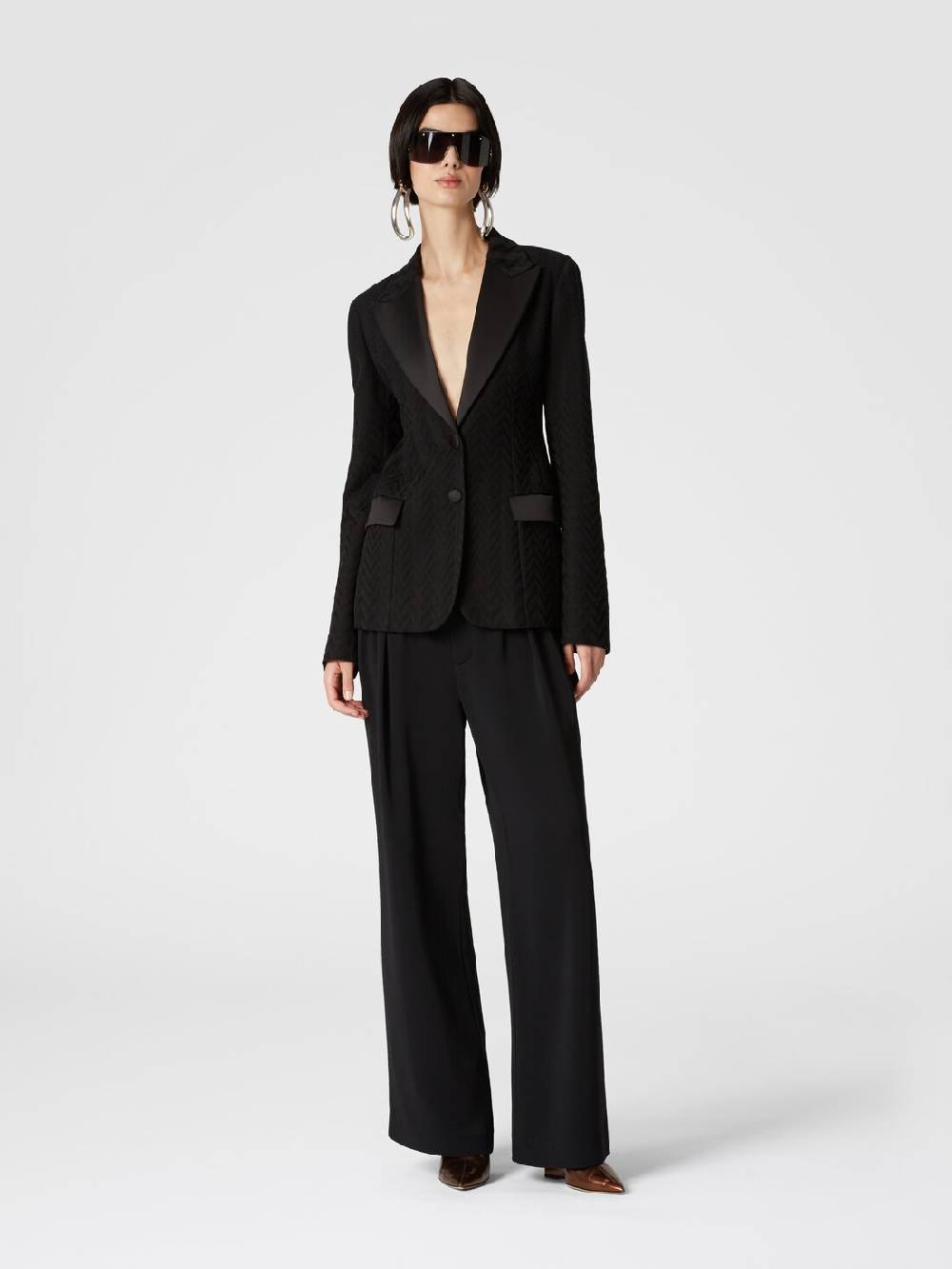 Missoni Blazer chevron con dettagli in raso Cyber Monday
