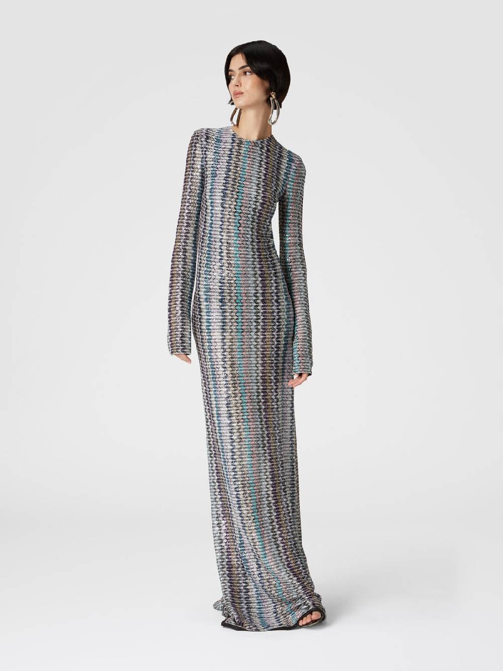 Missoni Abito lungo con paillettes e dettaglio cut out Offerta natalizia