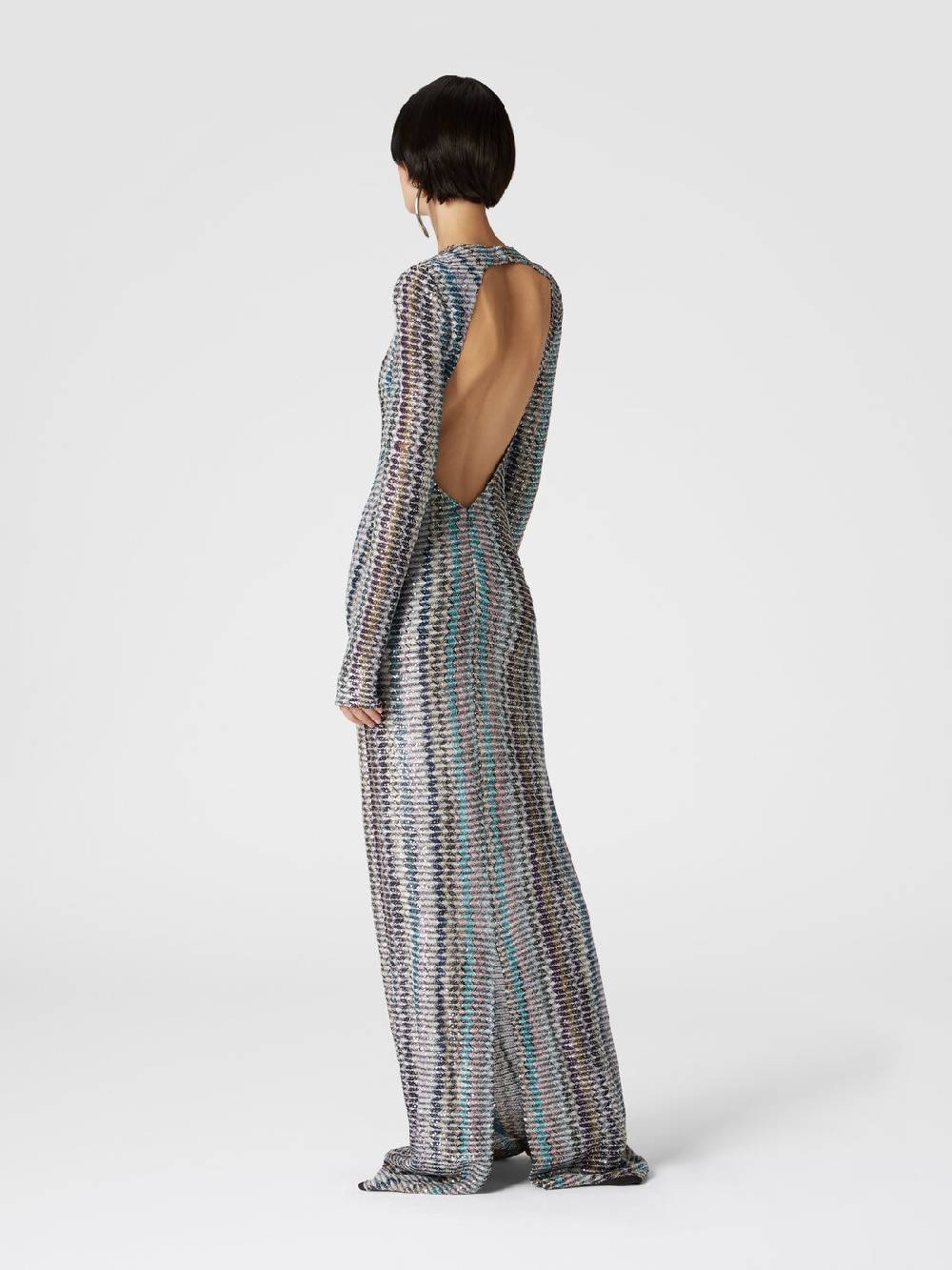 Missoni Abito lungo con paillettes e dettaglio cut out Offerta natalizia