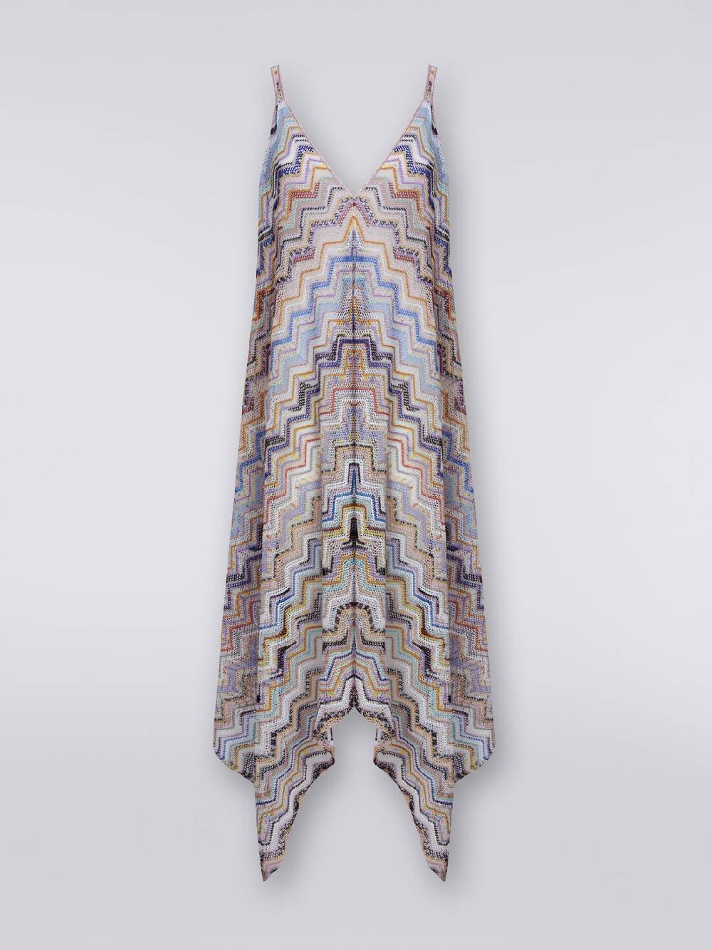 Missoni Copricostume lungo in crochet zig zag con lurex Offerta Anniversario