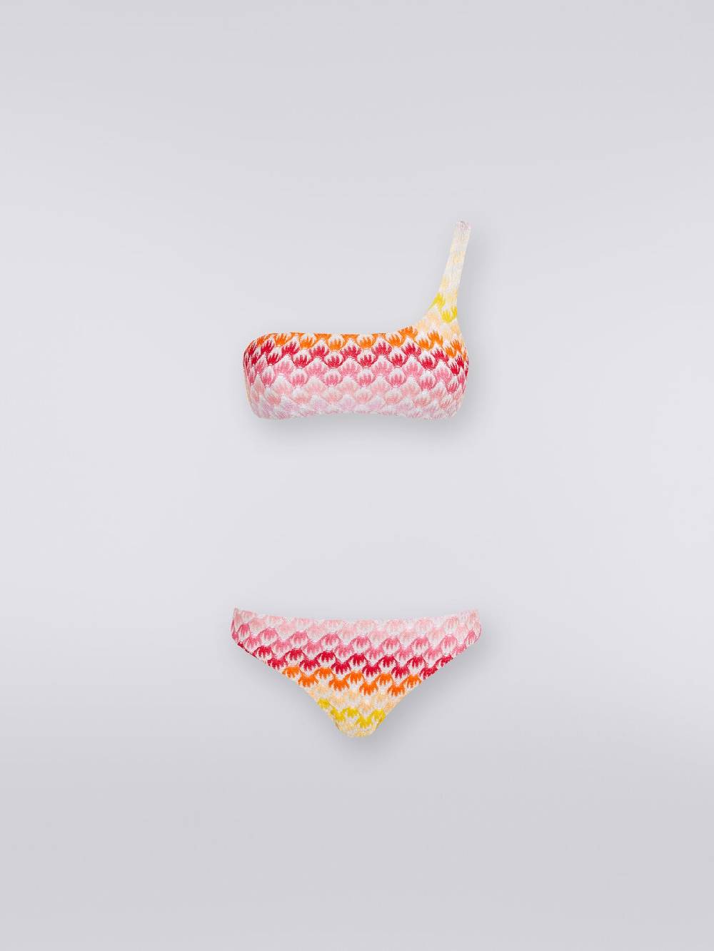 Missoni Bikini monospalla effetto pizzo dégradé con lurex Offerte esclusive