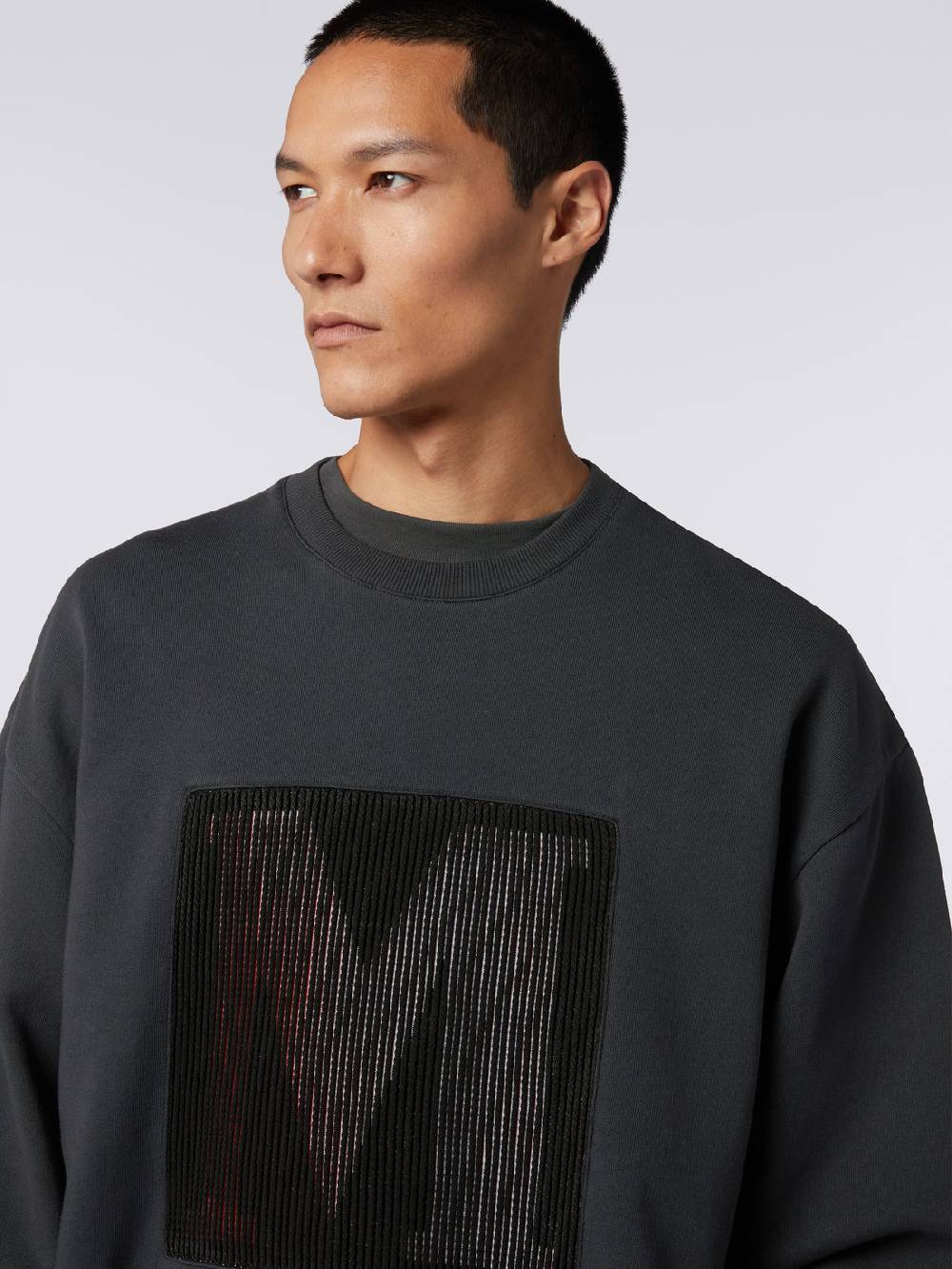 Missoni Felpa girocollo in cotone con macro-logo in collaborazione con Mike Maignan Lightning offer