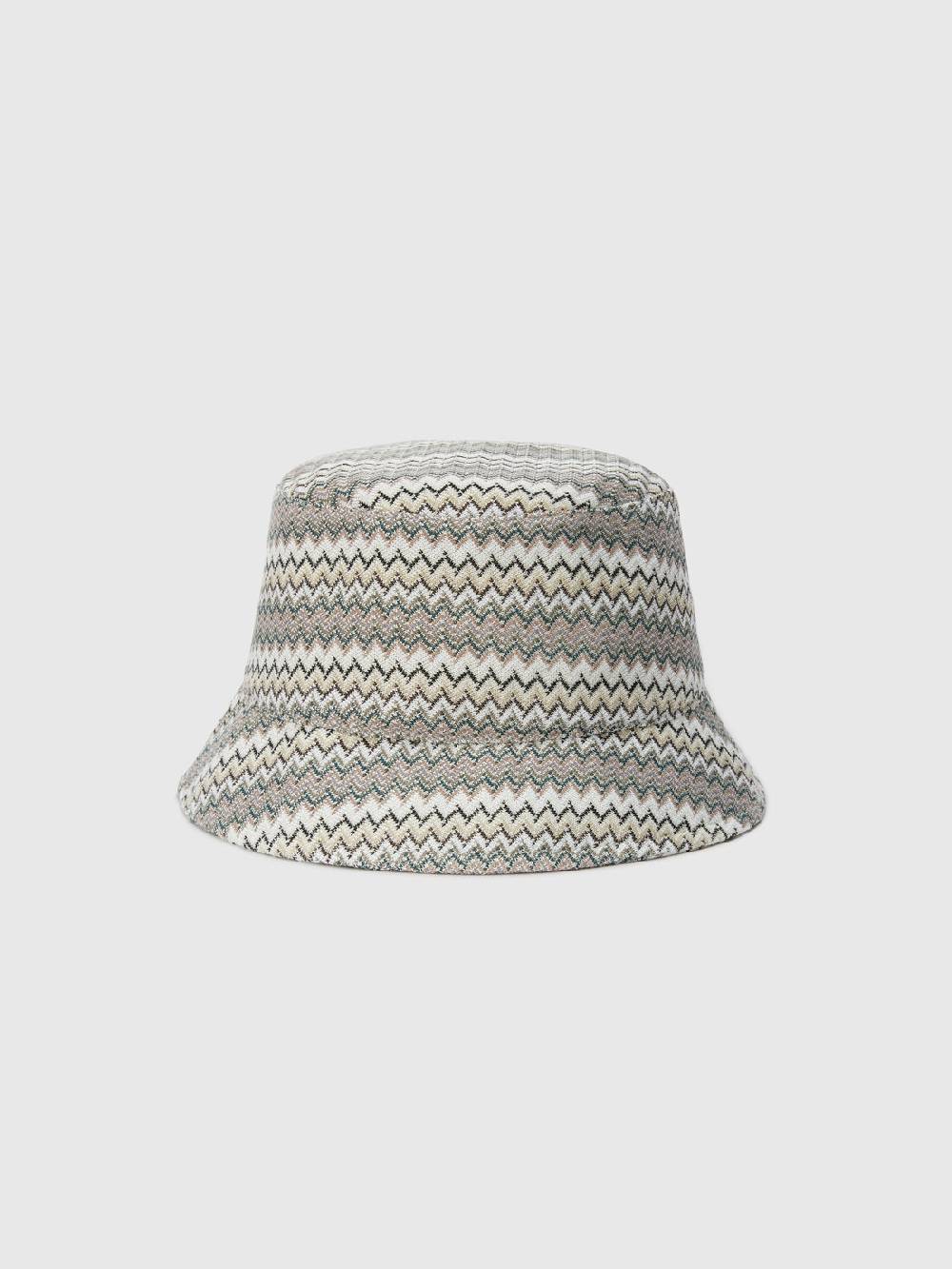 Missoni Bucket hat in viscosa e cotone zig zag Grandi sconti