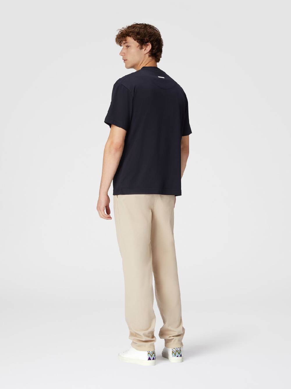 Missoni T-shirt in jersey di cotone con ricamo zig zag Enormi risparmi