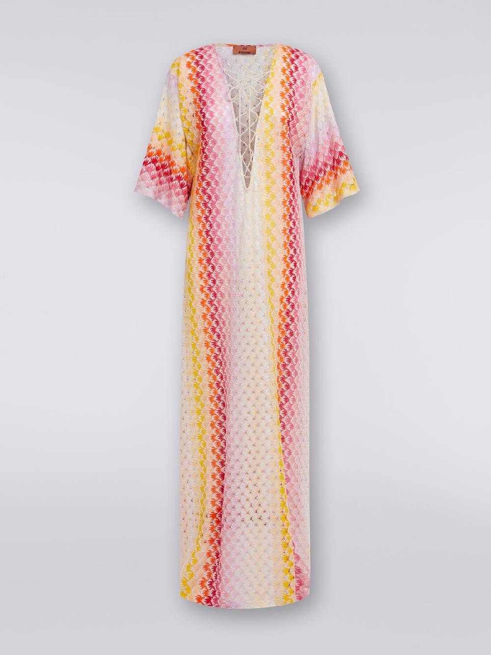 Missoni Caftano copricostume lungo effetto pizzo dégradé con lurex Super Saving Price