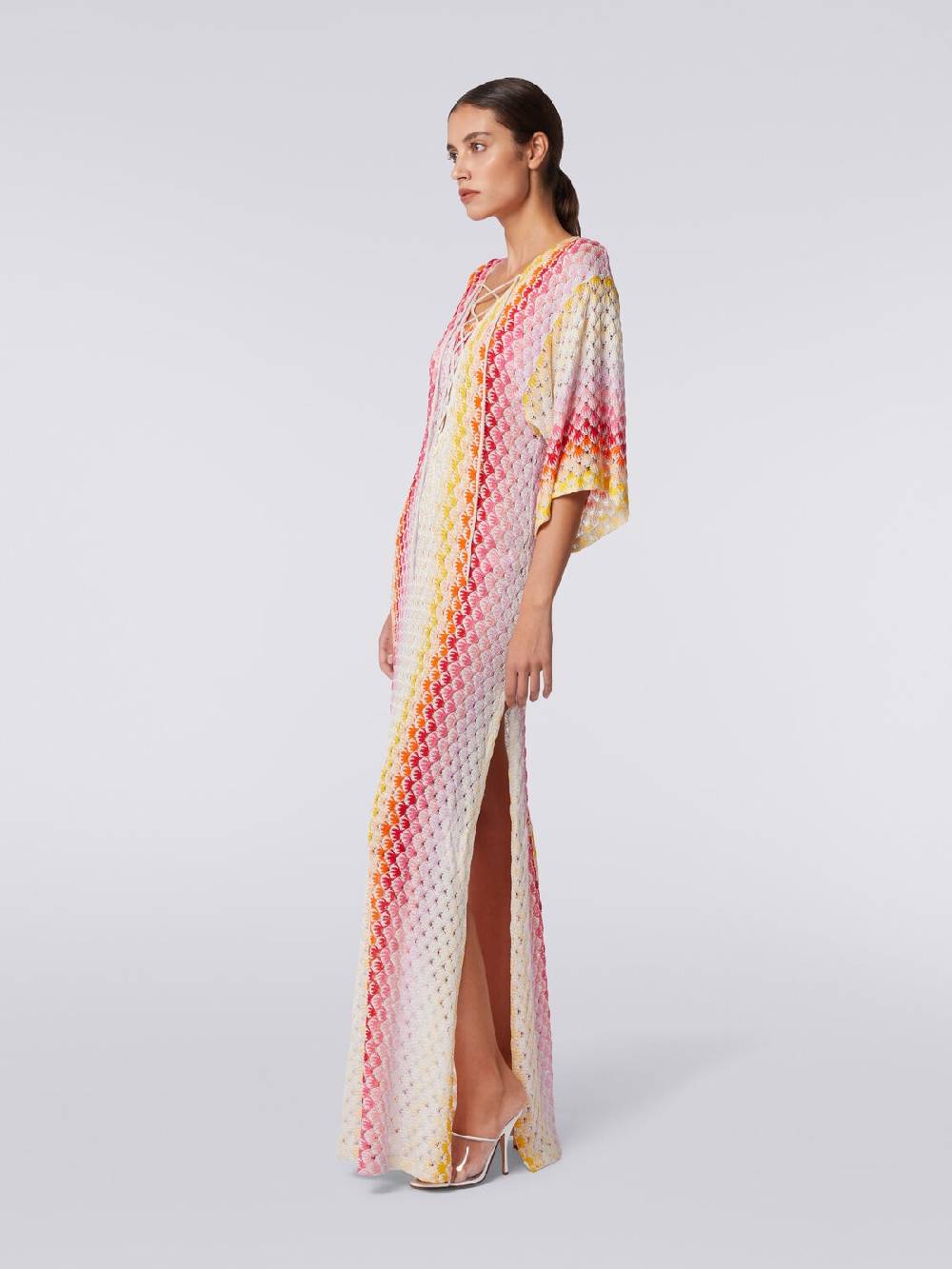 Missoni Caftano copricostume lungo effetto pizzo dégradé con lurex Super Saving Price