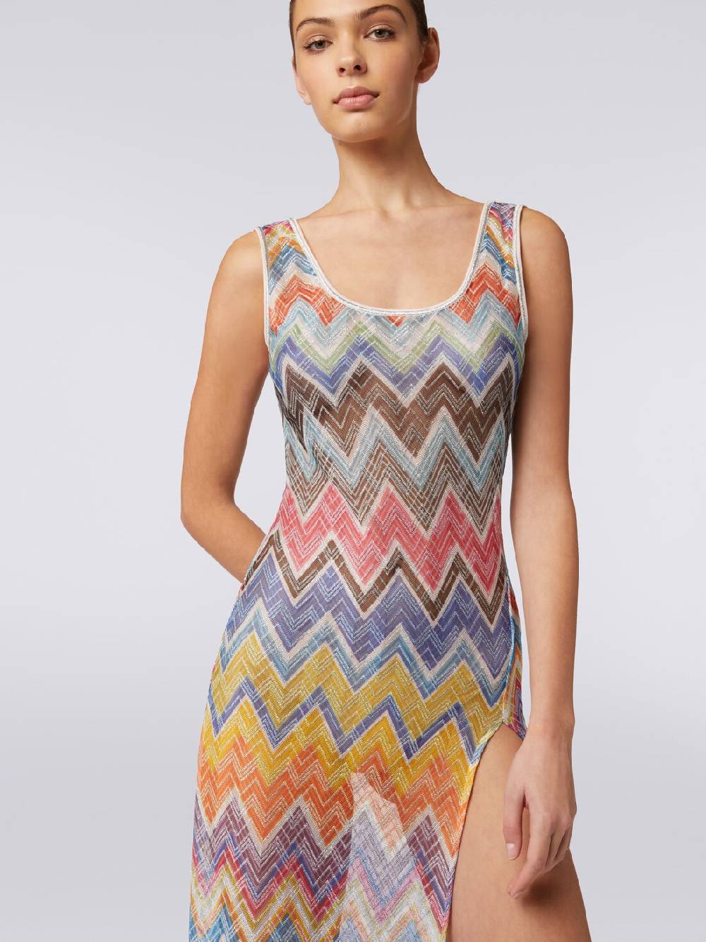 Missoni Copricostume lungo stampa zig zag con lurex Rilascio limitato