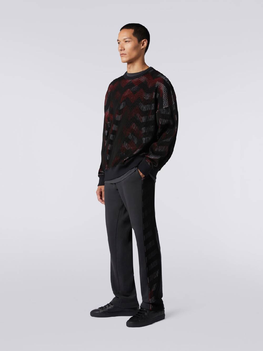 Missoni Maglione girocollo in misto cotone chevron in collaborazione con Mike Maignan Ultimi due giorni