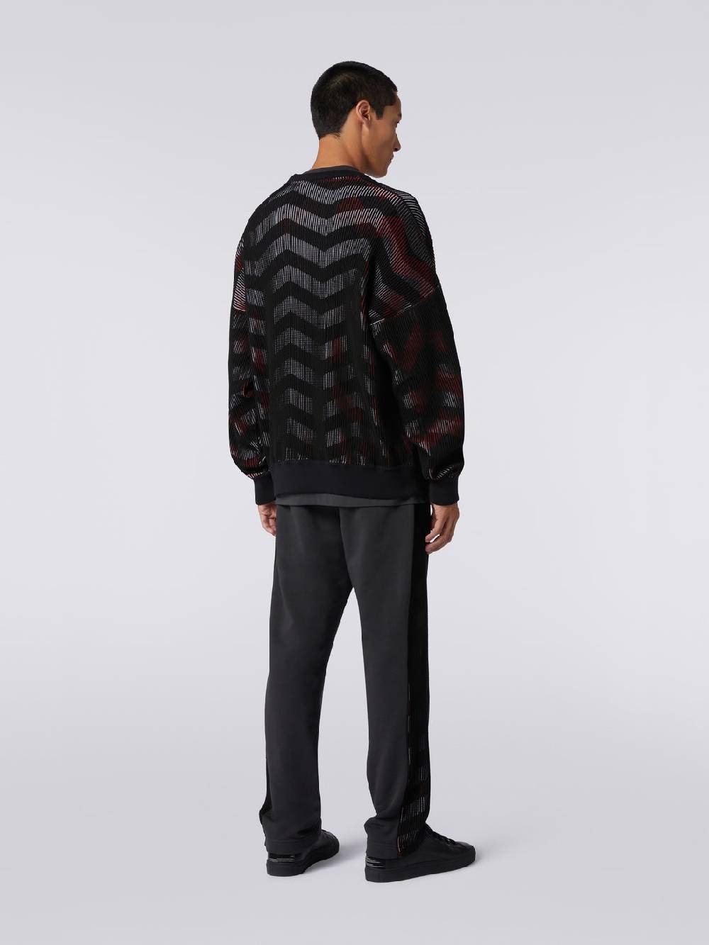 Missoni Maglione girocollo in misto cotone chevron in collaborazione con Mike Maignan Ultimi due giorni