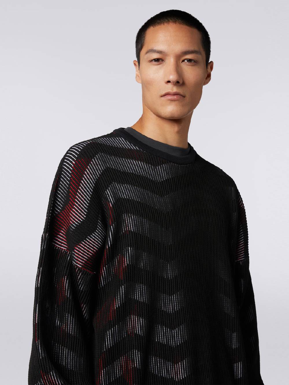 Missoni Maglione girocollo in misto cotone chevron in collaborazione con Mike Maignan Ultimi due giorni
