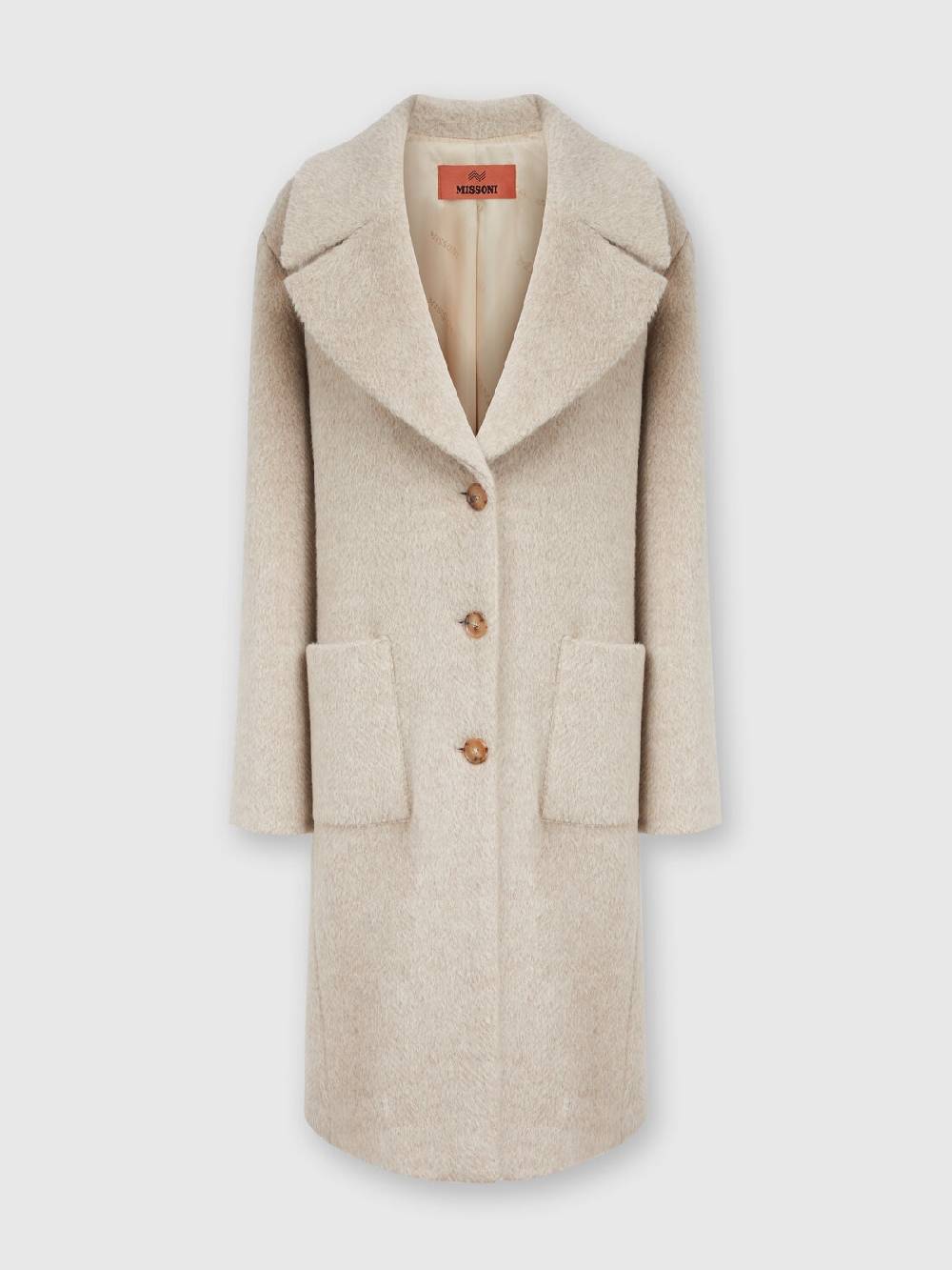 Missoni Cappotto lungo in misto alpaca Fino al 50% di sconto