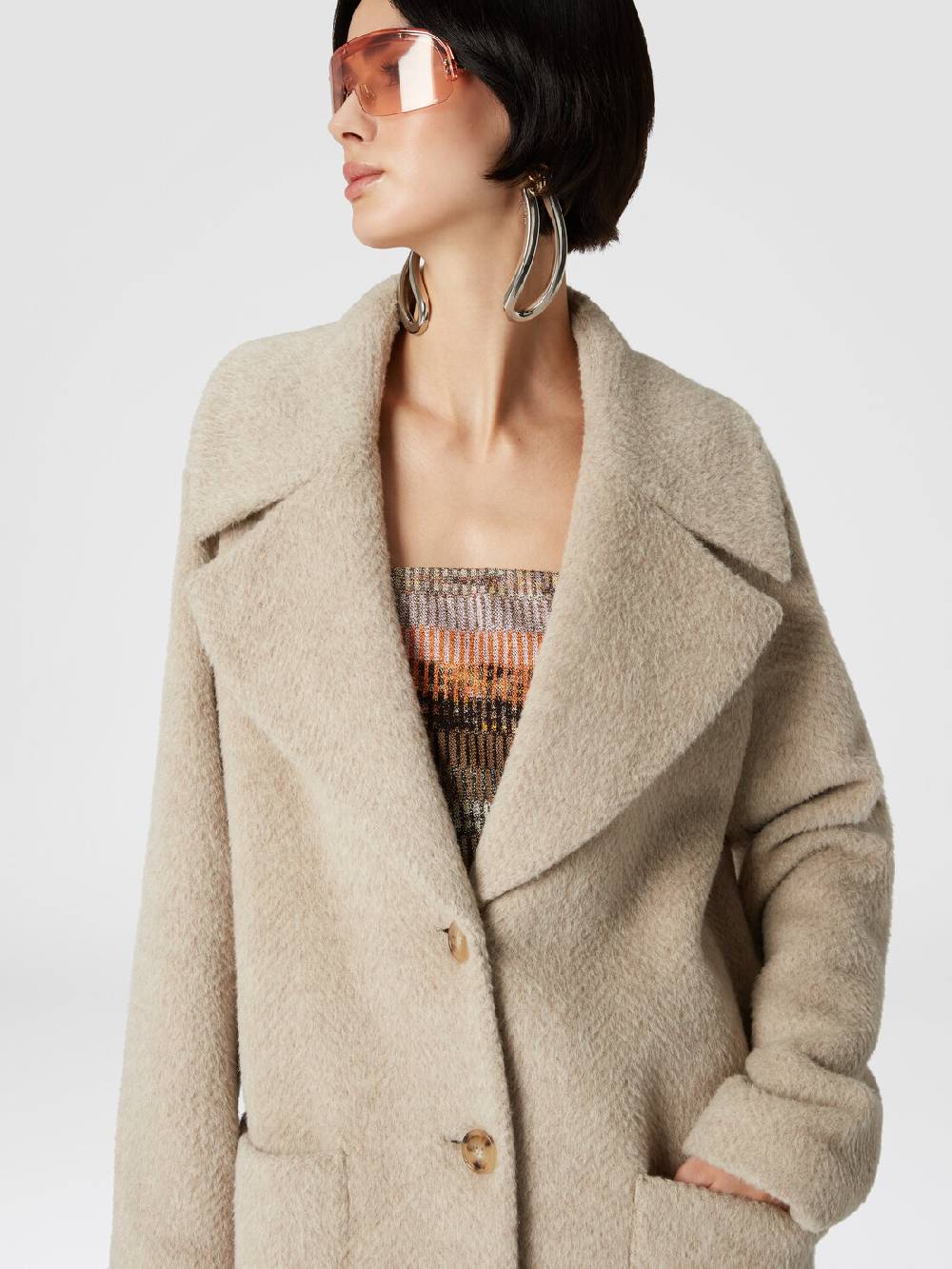 Missoni Cappotto lungo in misto alpaca Fino al 50% di sconto