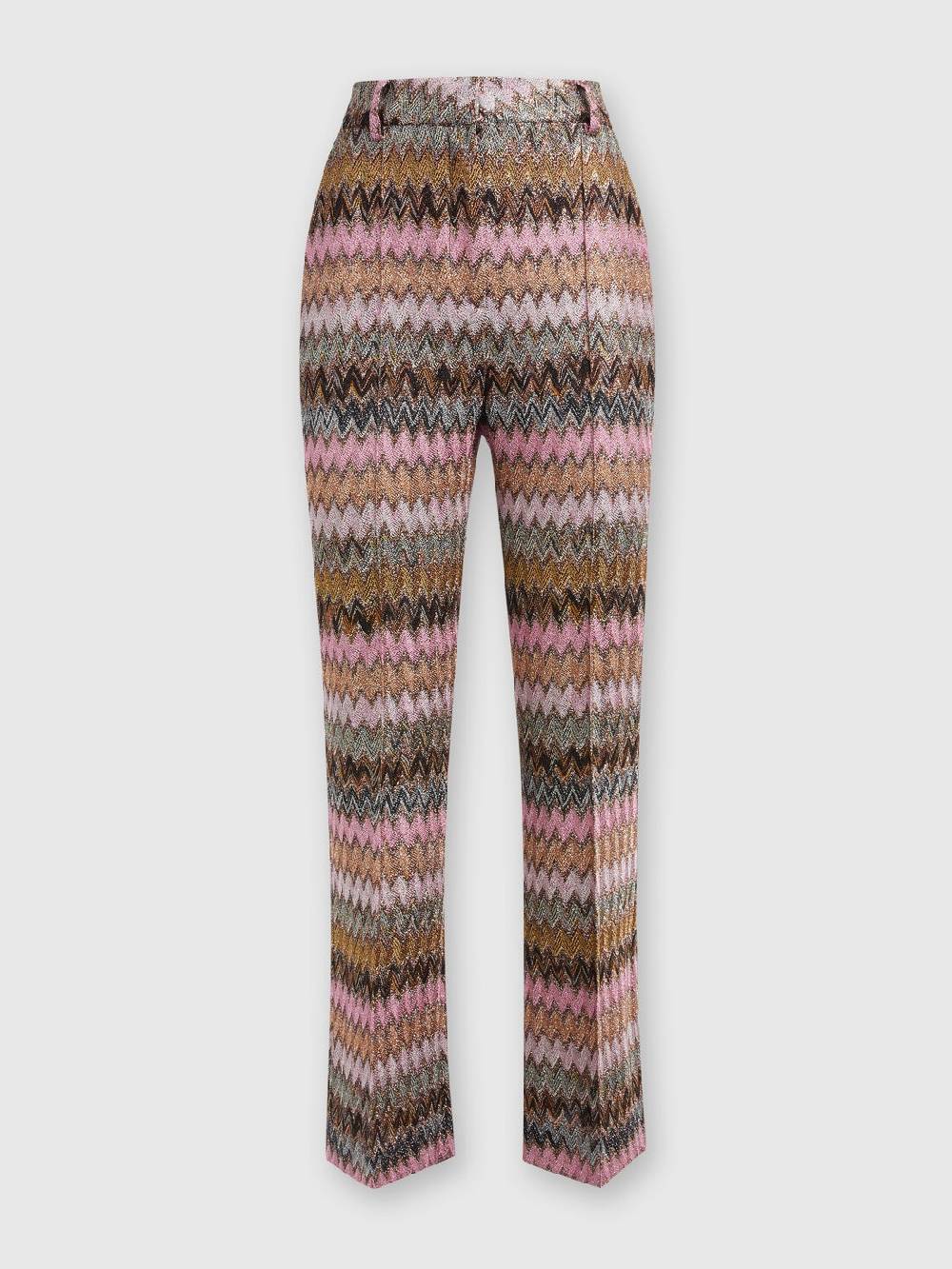 Missoni Pantaloni crop in misto viscosa zig zag lamé Sconti questo mese