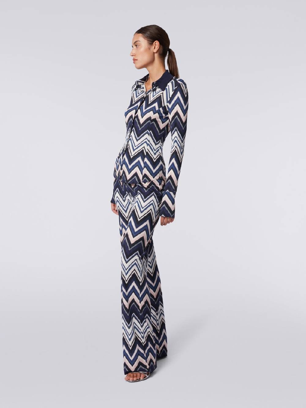 Missoni Pantaloni in viscosa con stampa zig zag Italia