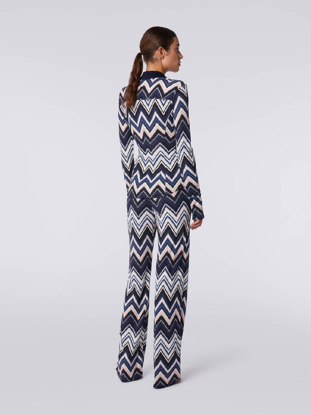 Missoni Pantaloni in viscosa con stampa zig zag Italia