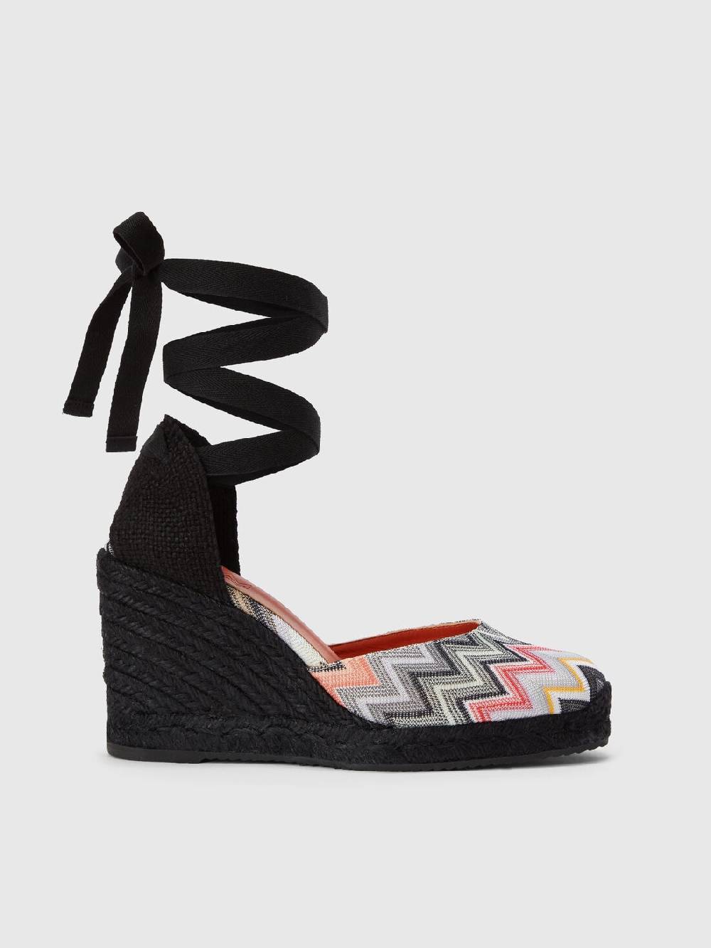 Missoni Espadrilles con tomaia in tessuto chevron e zeppa Affare Del Giorno