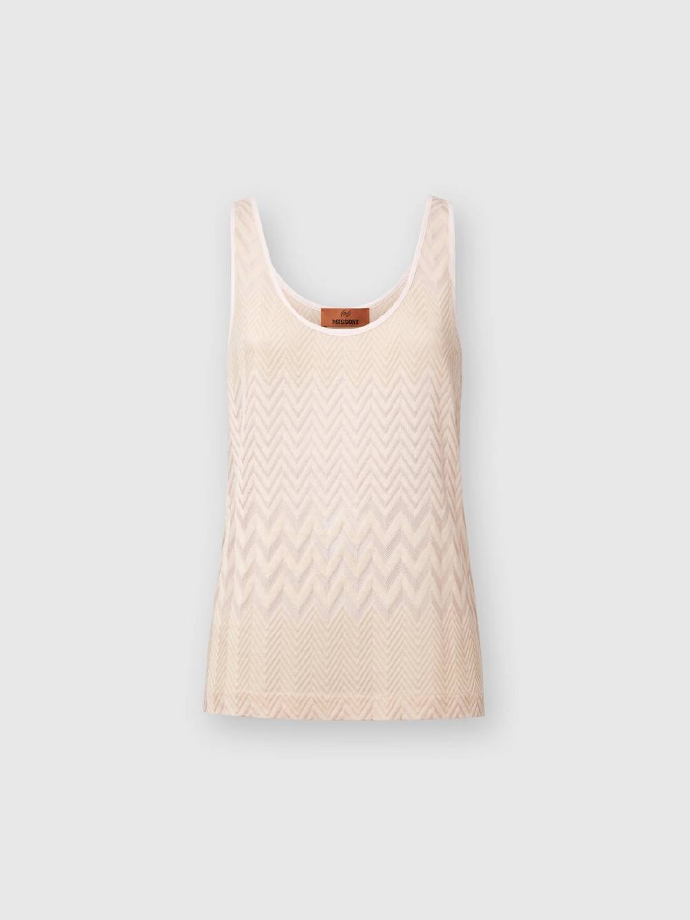 Missoni Canottiera in maglia di viscosa e cotone zig zag Online