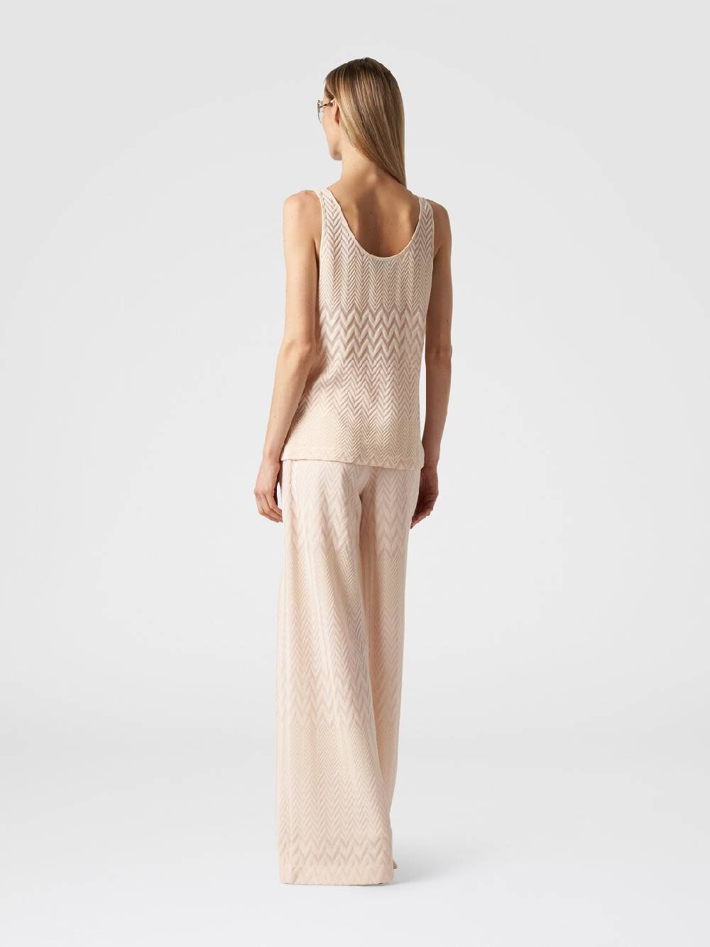 Missoni Canottiera in maglia di viscosa e cotone zig zag Online