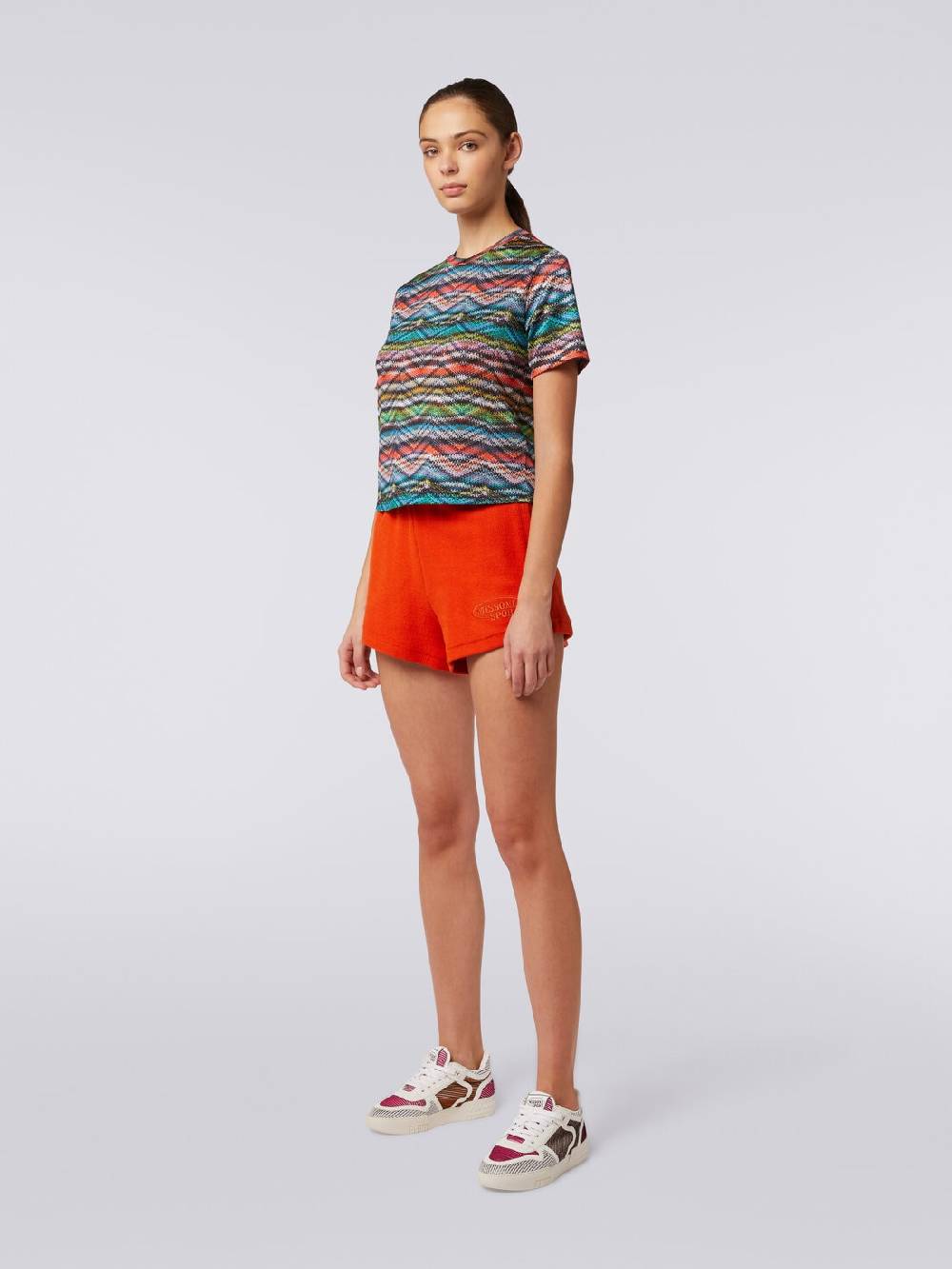 Missoni T-shirt in nylon stretch stampato Vendite Flash