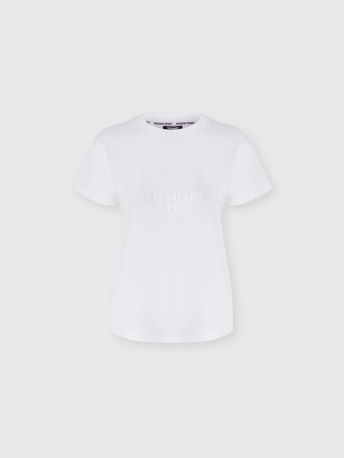 Missoni T-shirt girocollo in cotone con logo In Saldo