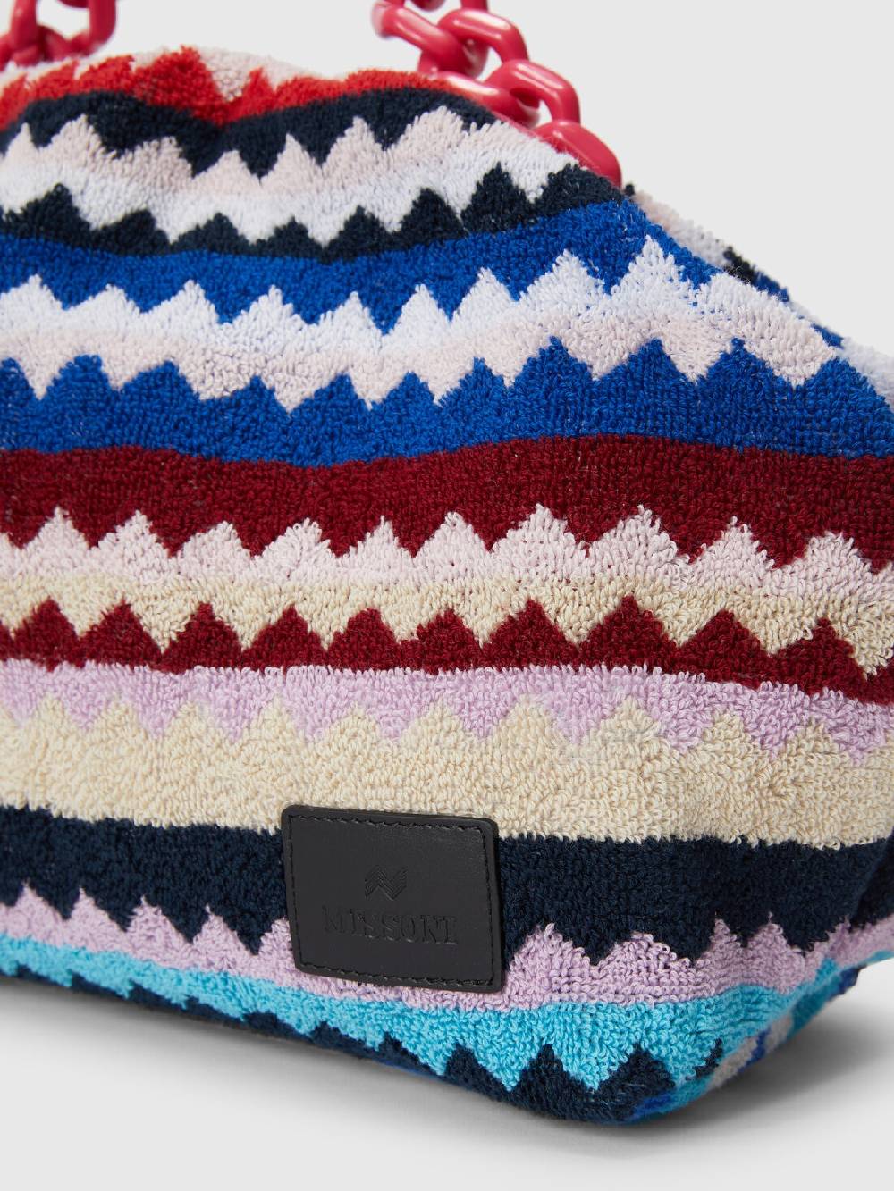 Missoni Clutch in spugna di cotone zig zag Prezzo di fabbrica