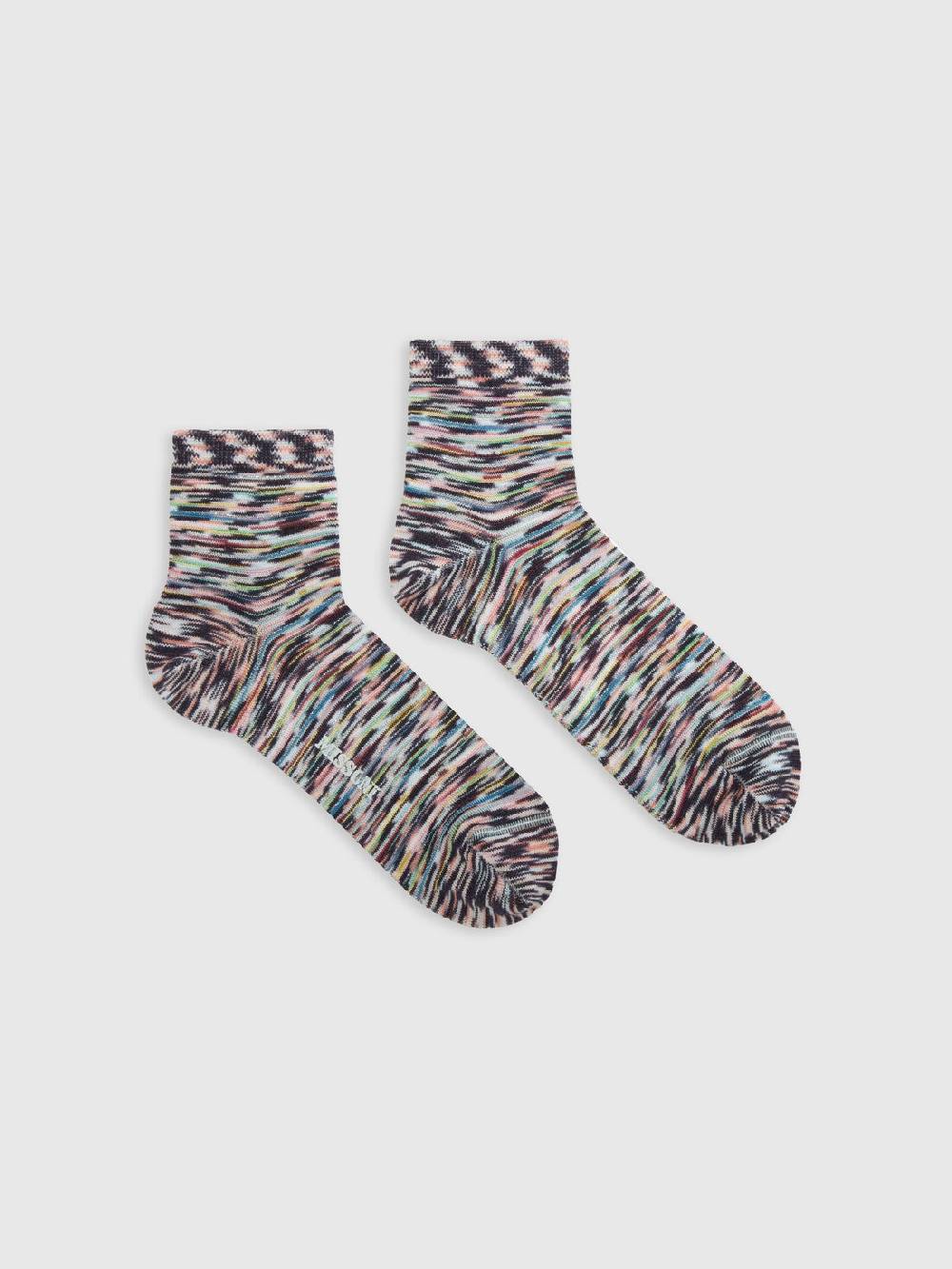 Missoni Calze in maglia di cotone e viscosa fiammata Fornitura limitata