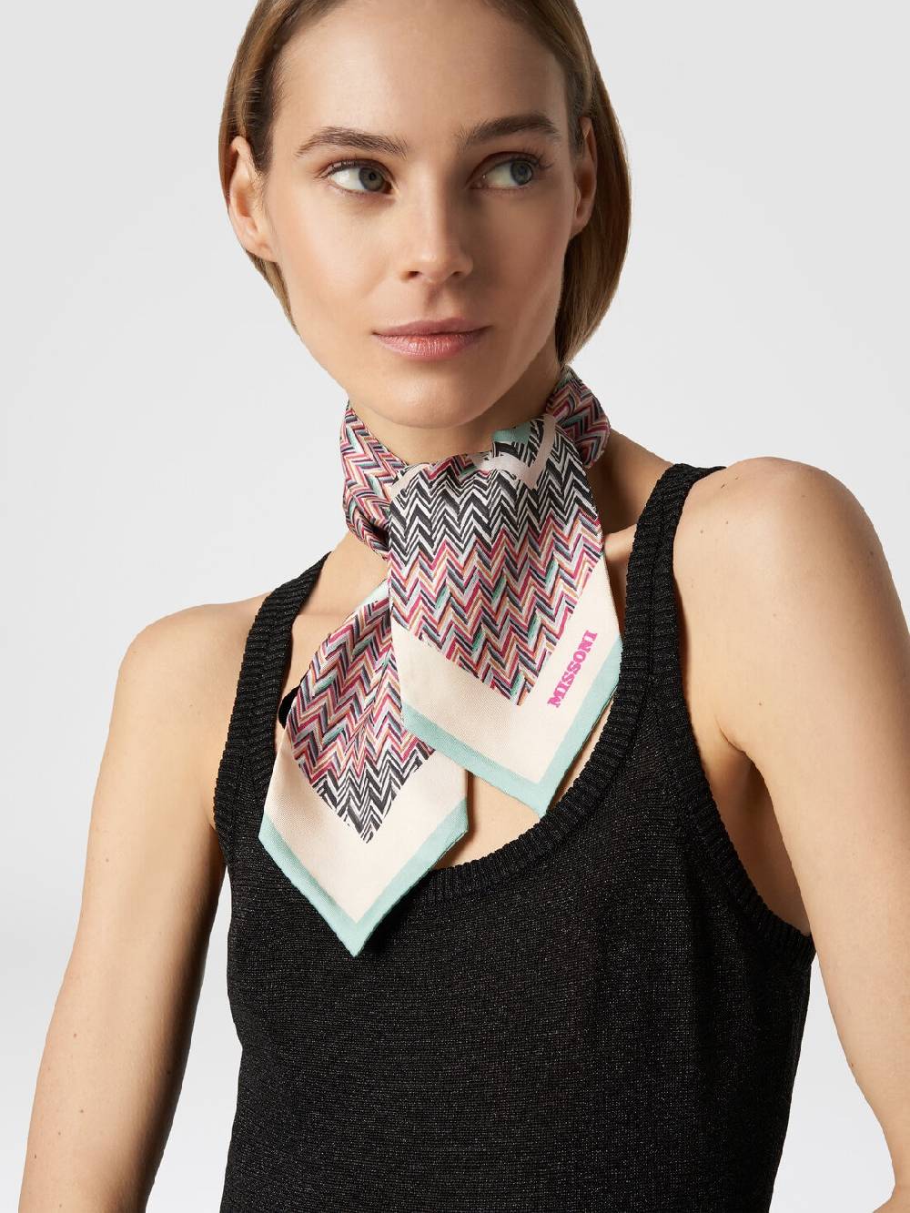 Missoni Foulard in seta zig zag Black Friday