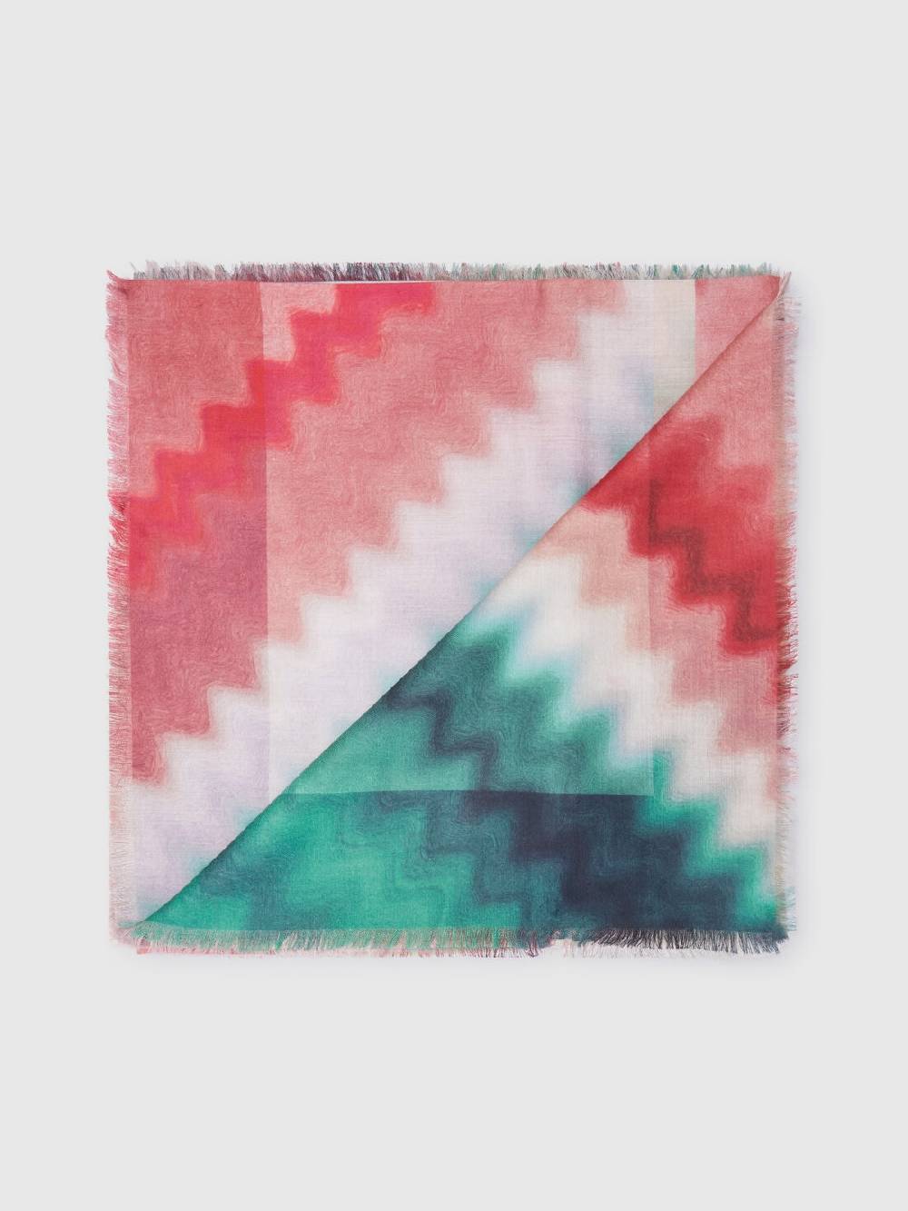 Missoni Scialle in modal e seta con motivo zig zag