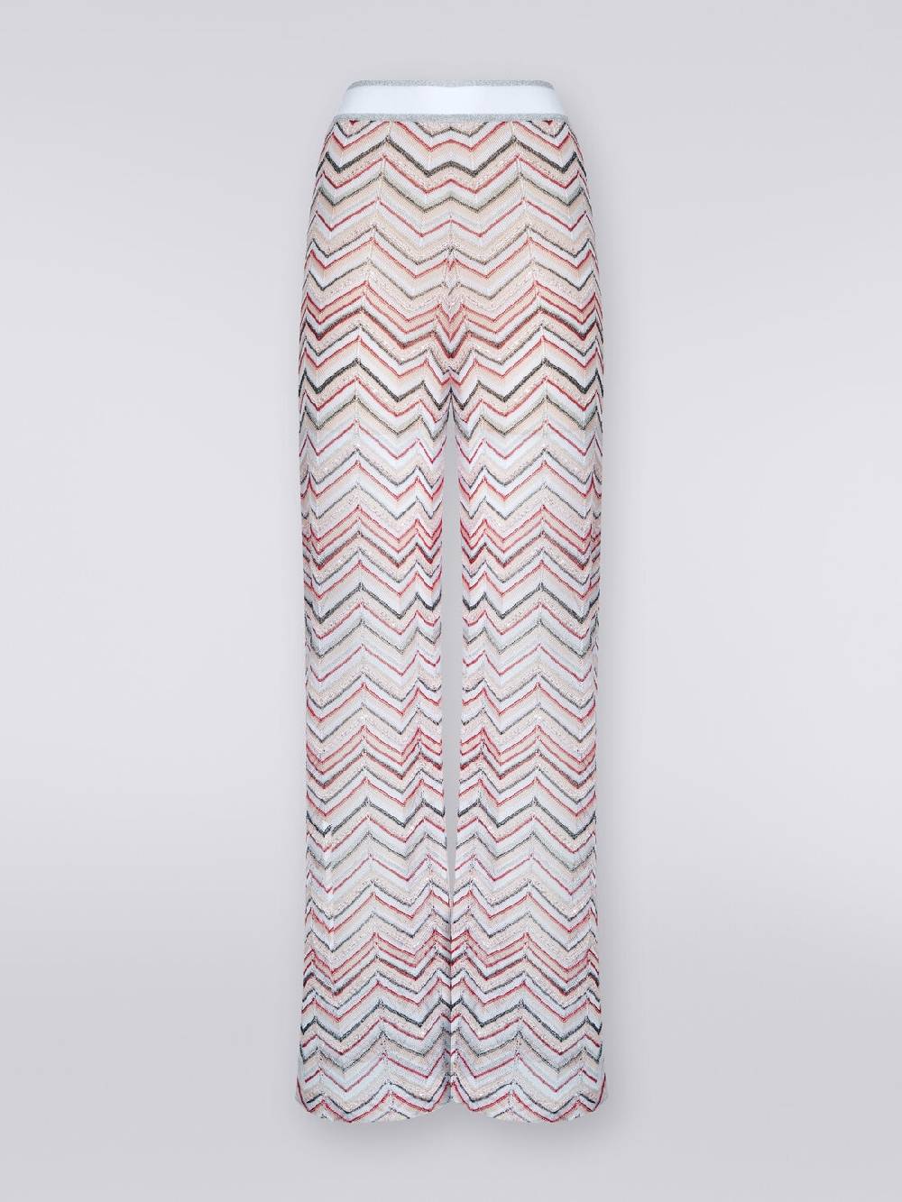 Missoni Pantaloni in maglia zig zag con lurex e paillettes Offerta San Valentino