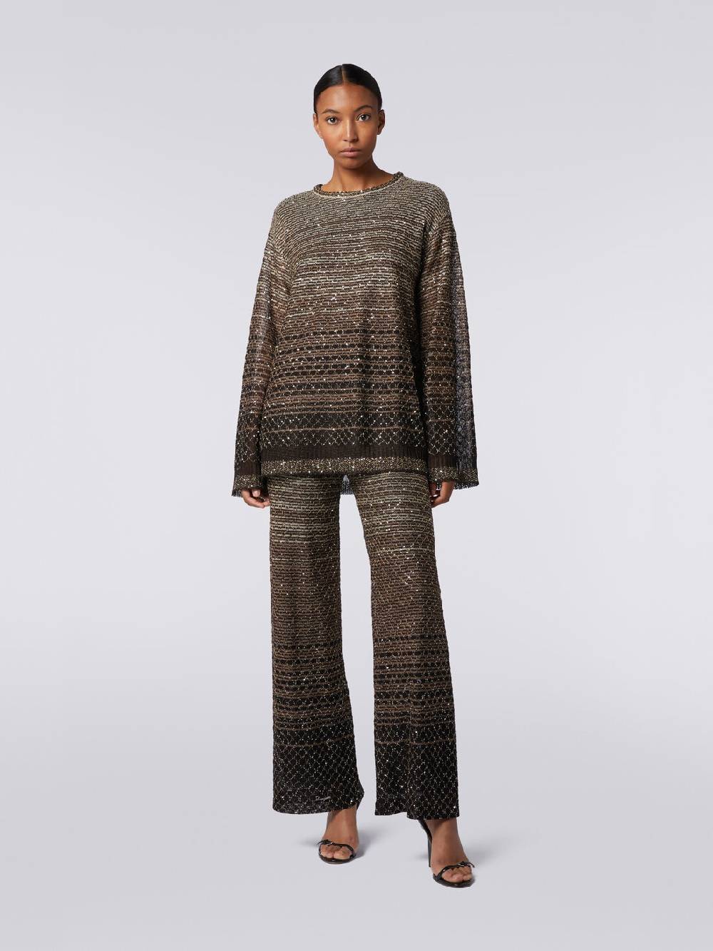Missoni Pantaloni in maglia dégradé con paillettes Offerta Anniversario