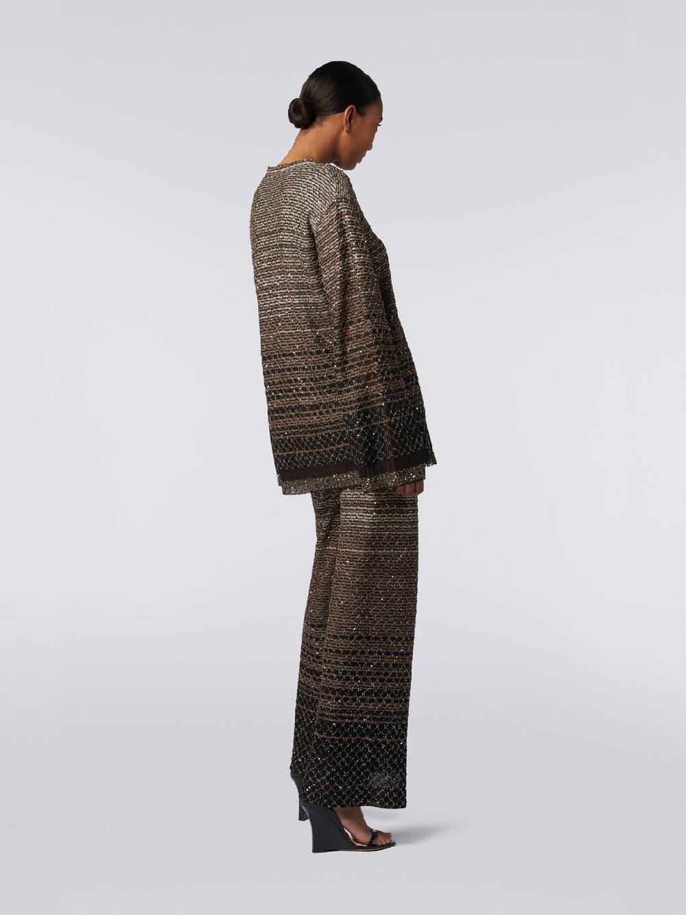 Missoni Pantaloni in maglia dégradé con paillettes Offerta Anniversario
