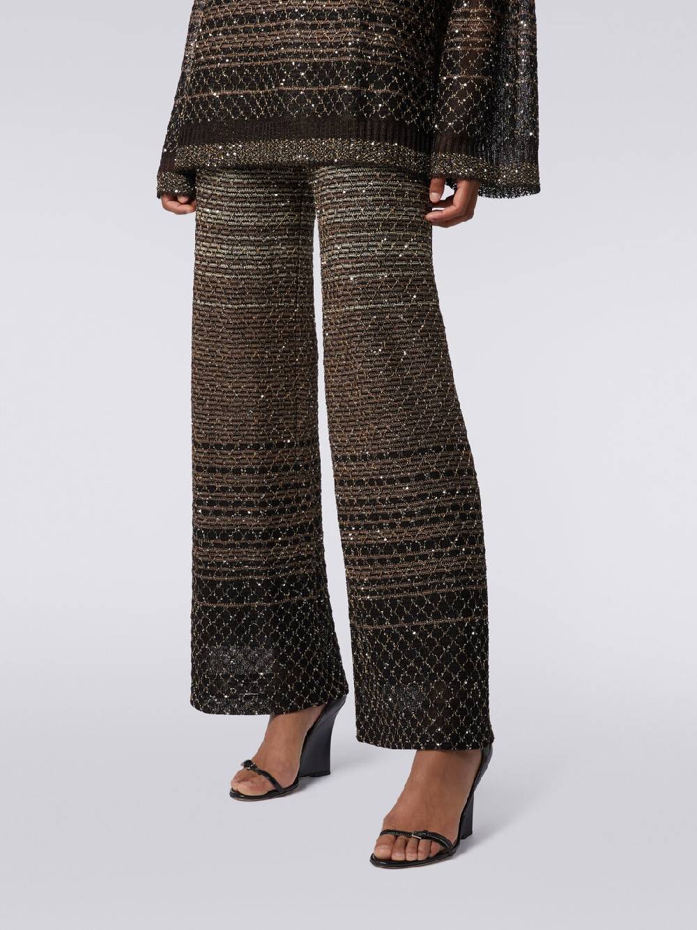 Missoni Pantaloni in maglia dégradé con paillettes Offerta Anniversario