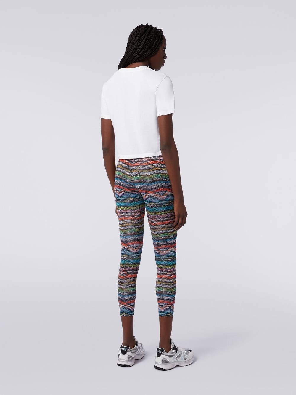 Missoni Leggings in tessuto stretch stampa zig zag Vendita calda