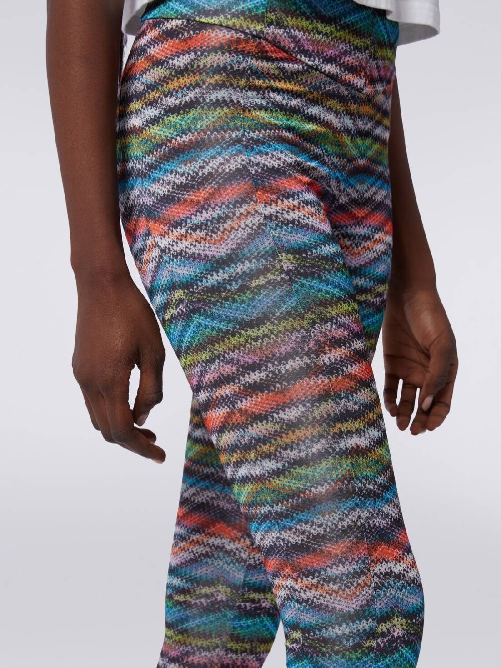Missoni Leggings in tessuto stretch stampa zig zag Vendita calda