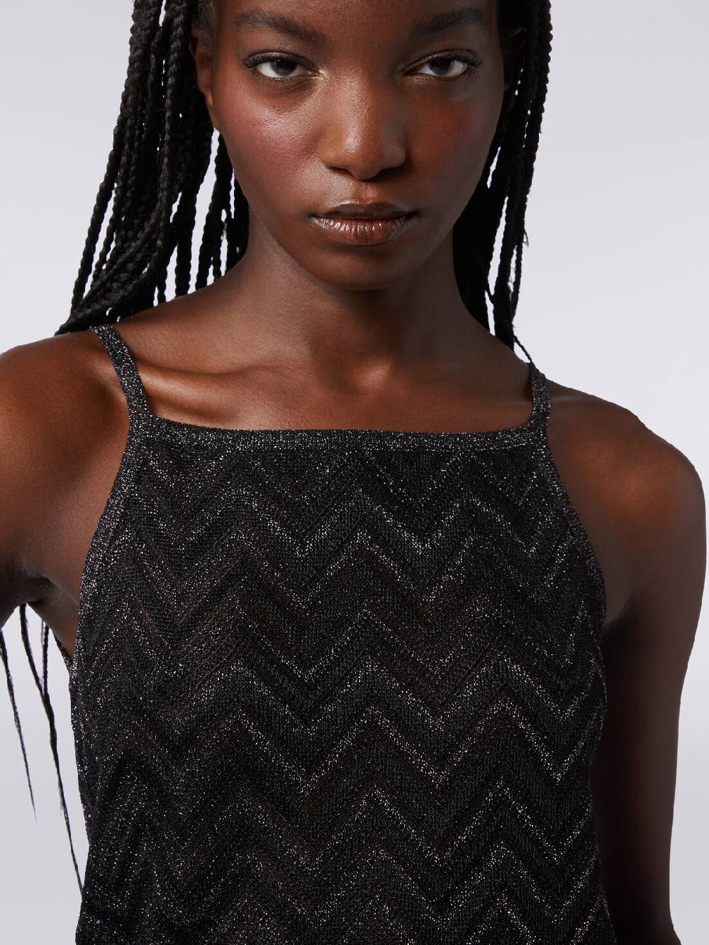 Missoni Canottiera in maglia chevron lamé Online Outlet