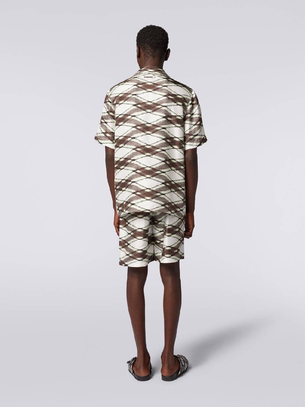 Missoni Camicia a maniche corte modello bowling in seta stampata Offerte esclusive