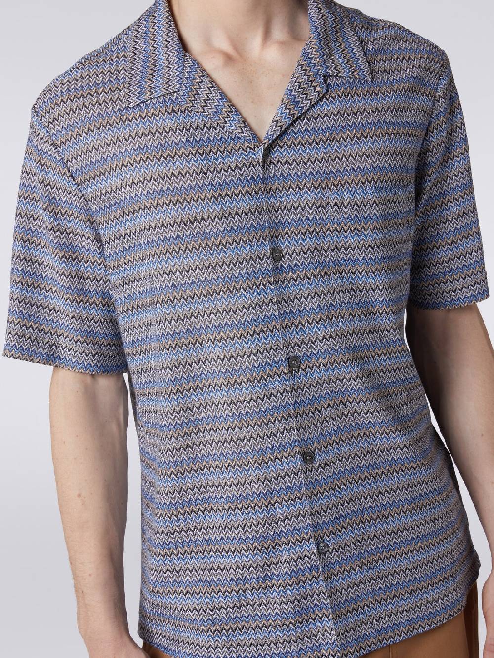 Missoni Camicia a maniche corte modello bowling zig zag Lightning offer
