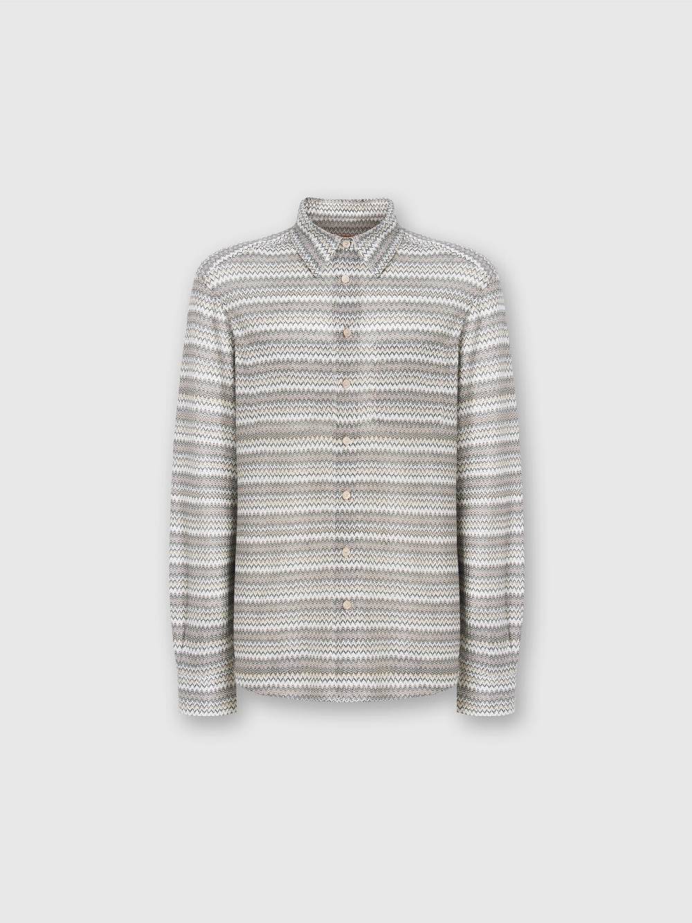 Missoni Camicia a maniche lunghe in misto viscosa chevron Nuovi prodotti