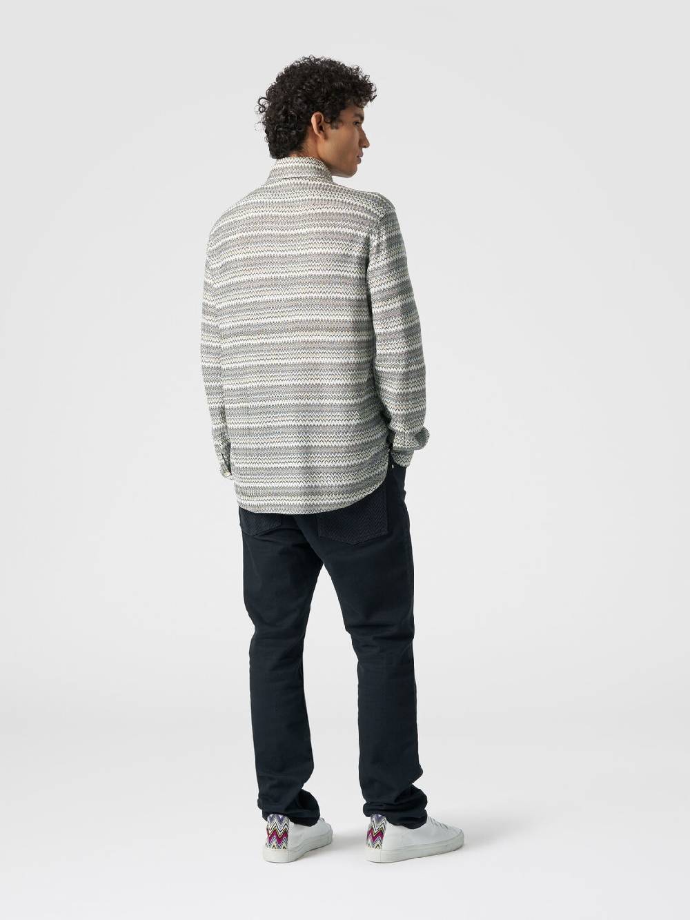 Missoni Camicia a maniche lunghe in misto viscosa chevron Nuovi prodotti